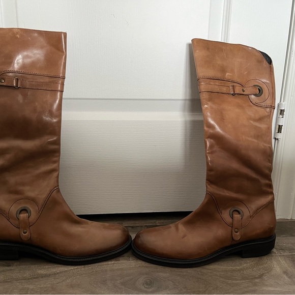 New leather made in Argentina women’s small heeled boots size 40 - Picture 9 of 12